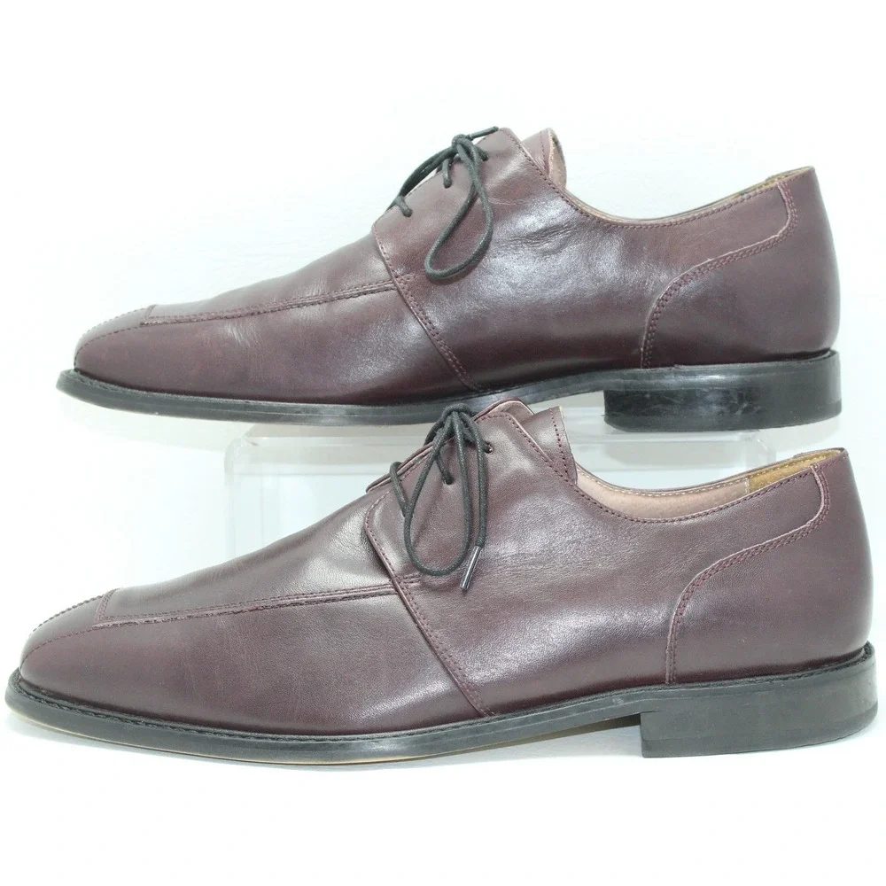Florsheim Ashlin Burgundy Leather Split‎ Toe Derby Dress Shoes Mens 12D
